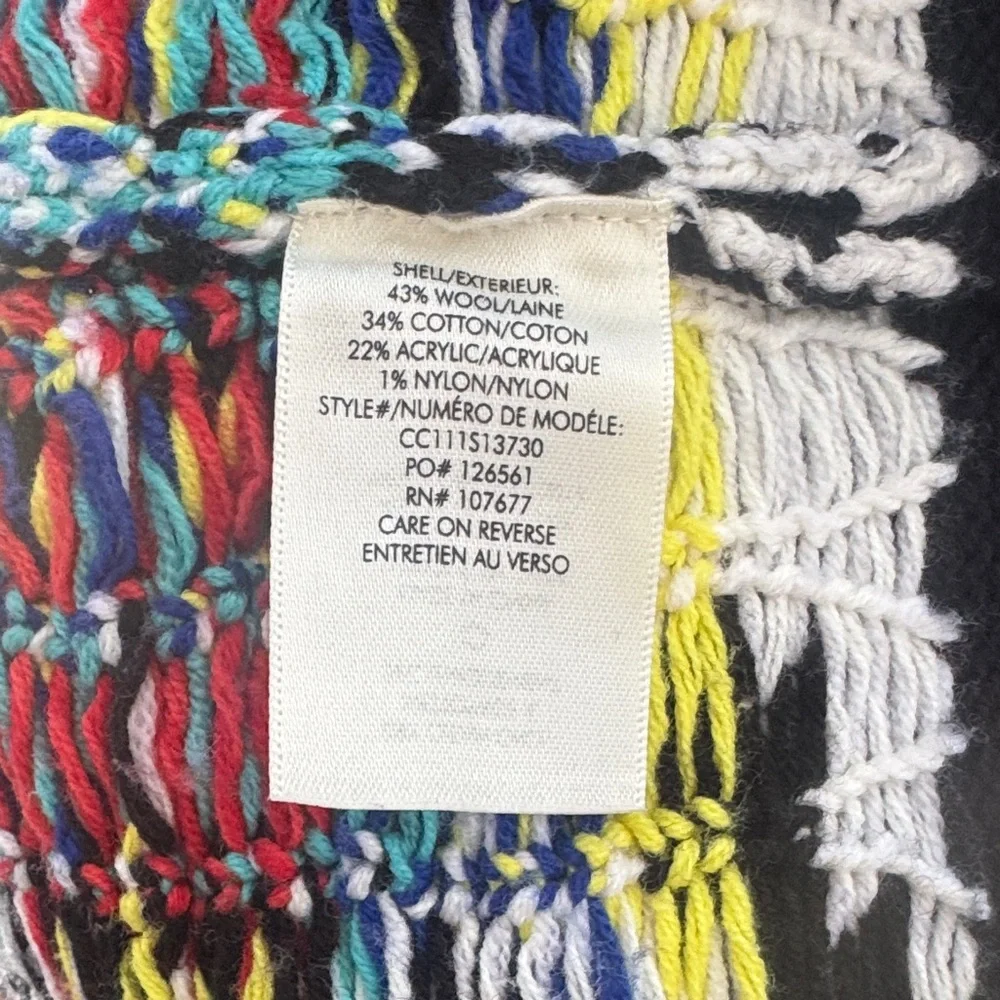 Alice + Olivia Jenn Fair Isle Cardigan Size XS